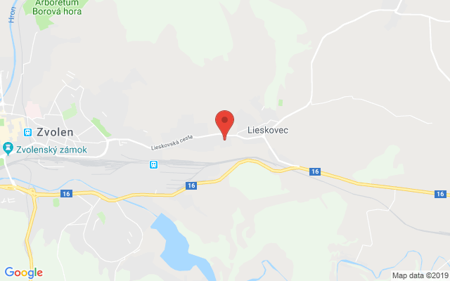 Google map: 196, Lieskovská cesta, 960 01 Zvolen